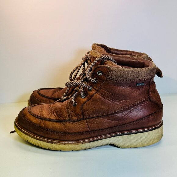 Womens Clarks Korik Rise GTX Leather Waterproof Boots Gore-Tex Brown US Size 10 - Picture 1 of 4